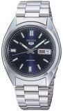 Seiko SNXS77 Automatic Blue Day Date Dial Silver Steel Bracelet Men Watch NEW