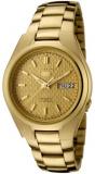 Seiko Men's SNK610 Seiko 5 Automatic Gold Dial Gold-Tone Stainless Steel Watch