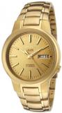 Seiko Men's SNKA10 Seiko 5 Automatic Gold Dial Gold-Tone Stainless Steel Watch