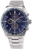 Seiko Solar Mens Analog Solar Watch with Stainless Steel Bracelet SSC719P1