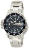 Seiko Men's Automatic Stainless Steel Dress Watch, Color:Dark blue silver-Toned (Model: SKZ209J1)
