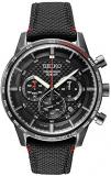 Seiko Men's Stainless Steel Japanese Quartz Leather Calfskin Strap, Black, Casual Watch (Model: SSB359)