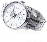 SEIKO Mens Presage"Zen Garden" Power Reserve White Dial Steel Watch SSA395J1