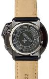 SEIKO Prospex Automatic 20 Bar Land Series Compass Black IP Leather Sports Watch SRPD35K1