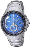 Seiko Men's COUTURA Japanese-Quartz Watch with Stainless-Steel Strap, Silver, 24 (Model: SSG019)