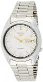 Seiko Men's SNXG47 Seiko 5 Automatic White Dial Stainless Steel Watch
