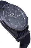Seiko 5 Sports Black Dial Black Nylon Strap Men&rsquo;s Watch SRPE69K1