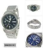 Men's Automatic Blue Dial Stainless Steel Seiko