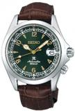 Seiko Prospex"Alpinist" Compass Green Dial Sapphire Glass Leather Watch SPB121J1