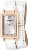 Stuhrling Original Women's 810.SET.03 Audrey Paris 16k Rose Gold-Plated Stainless Steel Watch Set with Interchangeable Leather Straps