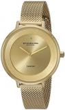 Stuhrling Original Women's 589.03 Symphony Gold-Tone Stainless Steel Diamond Watch