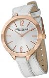 Stuhrling Original Women's 568.03 Deauville Sport Swiss Quartz White Leather Wrap Around Watch
