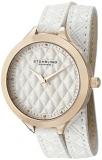 Stuhrling Original Women's 658.03 Vogue Quartz White Wrap Around Leather Strap Watch