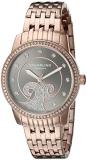 Stuhrling Original Women's 569.05 Coronet Quartz Swarovski Crystals Rose Tone Multi-Row Link Bracelet Watch