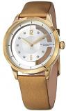 Stuhrling Original Women's 946L.03 Analog Winchester Quartz Swarovski Crystal 23k Gold-Layered Case Champagne Genuine Leather Strap Watch