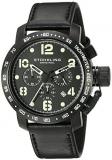 Stuhrling Original Men's 641.03 Monaco Analog Display Quartz Black Watch