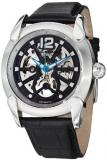Stuhrling Original Men's 725.01 Gen X Axial Automatic Skeleton Stainless Steel Black Dial Watch