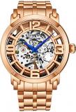 Stuhrling Original Skeleton Watches for Men - Mens Automatic Watch Self Winding Mens Dress Watch - Mens Winchester 44 Elite Watch Mechanical Watch for Men