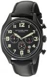 Stuhrling Original Men's 584.02 Monaco Analog Display Quartz Black Watch
