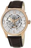 Stuhrling Original Men's 'Legacy' Automatic Stainless Steel and Brown Leather Dress Watch (Model: 557.04)