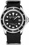 Stuhrling Original Watches for Men - Dive Watch-Sports Watch for Men with Screw Down Crown for Water Resistant to 200M - Nylon Analog Watch Japanese Quartz Watch Movement - Mens Watches
