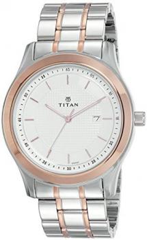 Titan Regalia Baron Analog White Dial Men's Watch-1627KM01