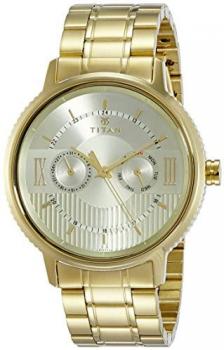Titan Regalia Baron Analog Champagne Dial Men's Watch-1743YM01