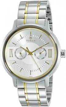 Titan Regalia Baron Analog Silver Dial Men's Watch-1743BM01