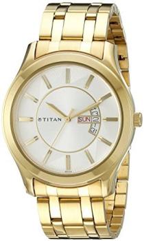 Titan Men's 1627YM01 Regalia Analog Display Quartz Gold Watch