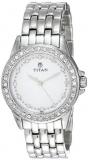 Titan Purple Analog White Dial Women's Watch - NE9798SM02J [Watch]