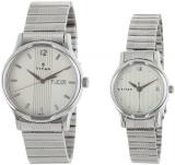 Titan Unisex Analog White Dial Watch