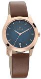 Titan Neo Blue Dial Brown Steel Strap Analog Watch for Women