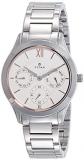 Titan Women's Contemporary Chronograph/Multi Function/Work Wear,Gold/Silver Metal/Leather Strap, Mineral Crystal, Quartz, Analog, Water Resistant Wrist Watch