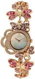 Titan Raga Swarovski Crystal, Mother of Pearl Dial, Gold/Silver/Brass Metal, Jewellery Design, Bracelet Style, Designer, Quartz Glass, Water Resistant Wrist Watch