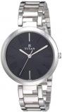 Titan Women's Contemporary Chronograph/Multi Function/Work Wear,Gold/Silver Metal/Leather Strap, Mineral Crystal, Quartz, Analog, Water Resistant Wrist Watch