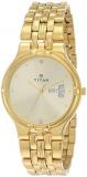 Titan Karishma Analog Gold Dial Men's Watch