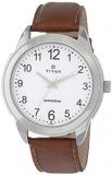 Titan Analog White Dial Men's Watch - 1585SL07