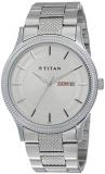 Titan Karishma Ottoman Analog Silver Dial Men's Watch - 1650SM01