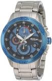 Titan Men's Octane Quartz Watch with Stainless-Steel Strap, Silver, 22 (Model: 9...