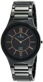 Titan Edge Men&rsquo;s Ceramic Watch &ndash; Ultra Slim, Quartz, Water Resistant, Ceramic Strap &ndash; Black Band and Black Dial