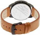 Titan Men's Contemporary Chronograph/Multi Function,Work Wear,Gold/Silver Metal/Leather Strap, Mineral Crystal, Quartz, Analog, Water Resistant Wrist Watch