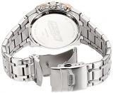 Titan Men's Contemporary Chronograph/Multi Function,Work Wear,Gold/Silver Metal/Leather Strap, Mineral Crystal, Quartz, Analog, Water Resistant Wrist Watch
