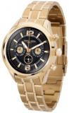 Jorg Gray JG6100-22 Mens Black and Gold Tone Steel Bracelet Watch