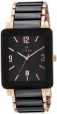 Titan Men's Ceramic Analog Black Dial Watch