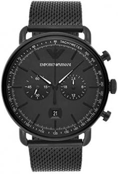 Emporio Armani Aviator Chronograph Quartz Black Dial Men's Watch AR11264