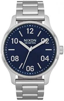 NIXON Men's Quartz Watch with Stainless Steel Strap, Black, 21 (Model: A1242-1849-00)