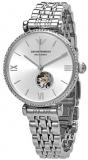 Emporio Armani Automatic Crystal Silver Dial Ladies Watch AR60022