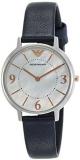 Emporio Armani Women's AR2509 Dress Black Leather Quartz Watch