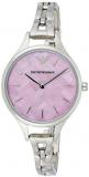 Emporio Armani Women's Quartz Watch with Stainless-Steel Strap, Silver, 10 (Model: AR11122)