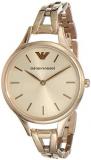 Emporio Armani Women's Dress Watch Quartz Stainless-Steel Strap, Pink, 7 (Model: AR11055)